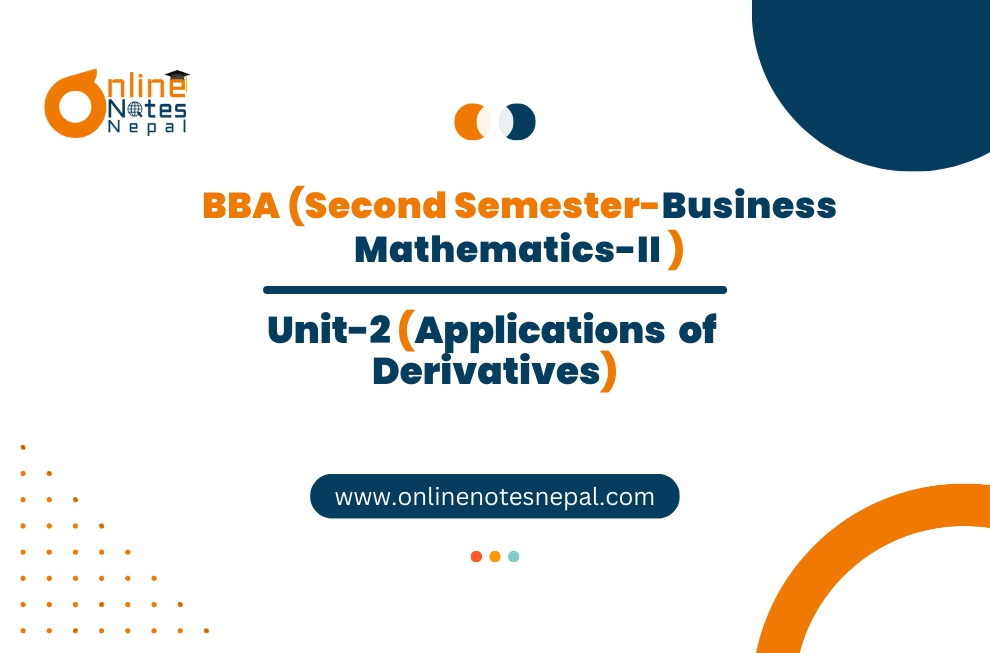 Applications of derivatives